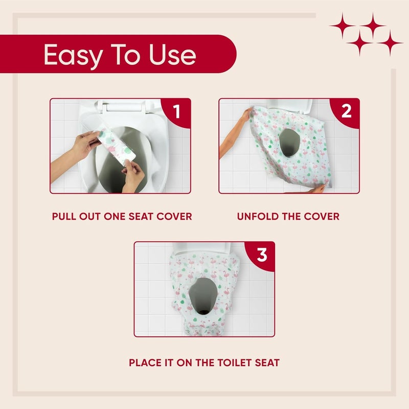 Hygeline Disposable Toilet Seat Covers (Pack of 20) - XLarge Travel Toilet Seat Covers for Adults and Potty Training, Premium Toilet Seat Liners for Public Restrooms - Image 4